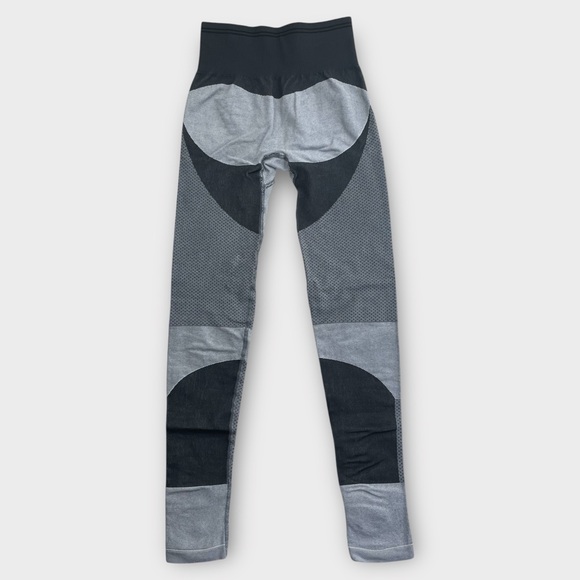 Abs2b Seamless Contouring Leggings Gray Small Thick Waistband - Picture 2 of 4